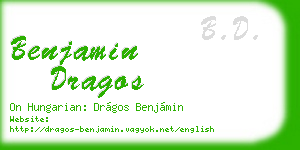 benjamin dragos business card