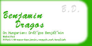 benjamin dragos business card